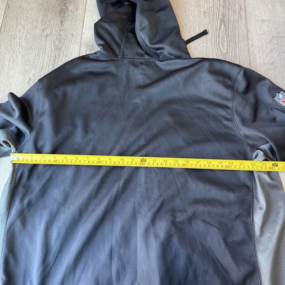 Nike Oakland Raiders Therma Fit Team Issued Hoodie XL On Field Black Pullover